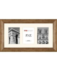 PTM Images Photo Frame, 3 Opening Collage, 23 1/2inH x 2inW x 13 1/2inD, Champagne