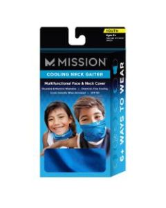 Mission Cooling Neck Gaiter, Youth One Size, Mission Blue