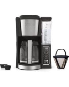 Ninja CE251 Coffee Maker - Programmable - 1.88 quart - 12 Cup(s) - Coffee Strength Setting - Black, Stainless Steel - Plastic, Glass