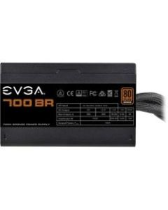EVGA 700BR Power Supply - Internal - 120 V AC, 230 V AC Input - 5 V DC @ 20 A, 12 V DC @ 58.3 A, 5 V DC @ 3 A, 12 V DC @ 300 mA, 3.3 V DC @ 24 A Output - 700 W - 1 +12V Rails - 1 Fan(s) - ATI CrossFire Supported - NVIDIA SLI Supported - 85% Efficiency