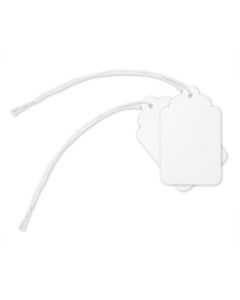 Office Depot Brand Merchandise Tags, Size 2, 0.75in x 1.13in, White, Pack Of 100