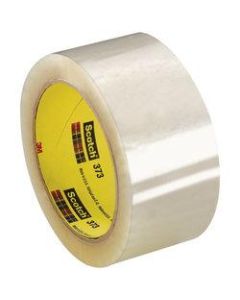 Scotch 373 Carton-Sealing Tape, 3in Core, 2in x 55 Yd., Clear, Pack Of 6