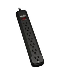 Tripp Lite Power Strip 120V 5-15R 7 Outlet 12ft Cord 5-15P Black - NEMA 5-15P - 7 x NEMA 5-15R - 12 ft Cord - 120 V AC Voltage - 1800 W - Wall Mountable - Black