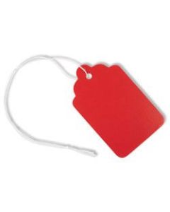 Office Depot Brand Merchandise Tags, Size 8, 1.69in x 2.75in, Red, Pack Of 50