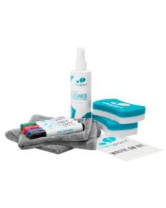IdeaPaint Dry-Erase Marker Starter Set, Bullet Point, White Barrels, Assorted Ink Colors, Set Of 10 Pieces