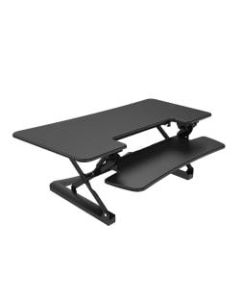 Loctek LX Sit-Stand Desk Riser, 48in, Black