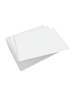 Domtar Continuous Form Paper, Unperforated, 14 7/8in x 11in, 20 Lb, Blank White, Carton Of 2,300 Forms