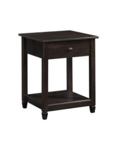 Sauder Edge Water Side Table, 24-1/2inH x 19-1/2inW x 18-1/2inD, Estate Black