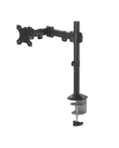 Fellowes Reflex Single Monitor Arm For Monitors Up To 32in, 17-1/2inH x 4-5/8inW x 16-5/8inD, Black