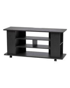 IRIS Large TV Stand With Wheels, 22-3/8inH x 46-7/8inW x 15-5/16inD, Black