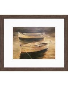 Timeless Frames Shea Espresso-Framed Coastal Artwork, 16in x 20in, Sienna Boats
