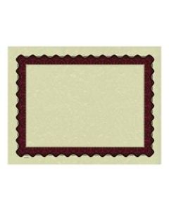 Great Papers! Metallic Border Printed Parchment Certificates, 8 1/2in x 11in, Red, Pack of 25