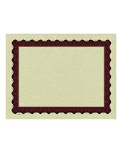 Great Papers! Metallic Border Printed Parchment Certificates, 8 1/2in x 11in, Red, Pack of 25
