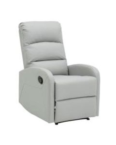 LumiSource Dormi Recliner, Light Gray