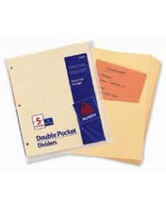 Avery Double Pocket Dividers, Pack Of 5
