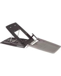 Bakker Elkhuizen Ergo-Q 330 Portable Notebook Stand - Up to 17in Screen Support - 0.5in Height x 9in Width x 12.2in Depth - Desktop - ABS Plastic, Rubber - Anthracite