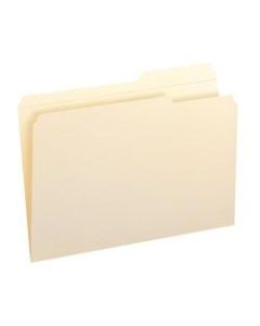Smead Guide Height 2/5-Cut Recycled File Folders, Reinforced Tab, Legal Size, Manila, Box Of 100