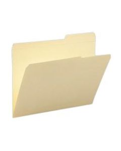 Smead Reinforced Tab Guide-Height File Folders, Letter Size, 2/5 Cut, Right Position, Manila, Box Of 100