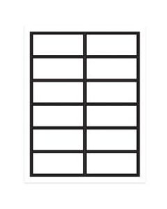 Gartner Studios Place Cards, White With Black Border, 4in x 3in, Pack Of 48