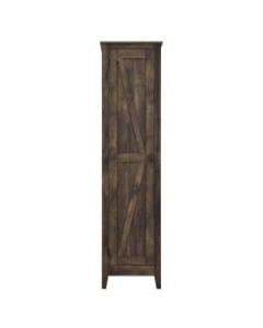 Ameriwood Home Farmington 18in Wide Storage Cabinet, 4 Shelves, Rustic Woodgrain