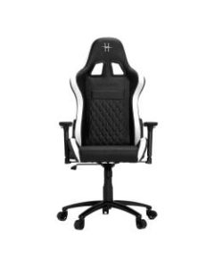 HHGears XL 500 PC Gaming Racing Chair With Headrest, White/Black
