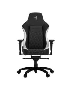 HHGears XL 800 PC Gaming Racing Chair With Headrest, White/Black