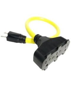 Hoffman Grounded Outdoor Extension Cord, 2ft, Yellow, USW76002