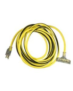 Hoffman Grounded Outdoor Extension Cord, 25ft, Yellow, USW76025