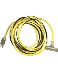 Hoffman Grounded Outdoor Extension Cord, 50ft, Yellow, USW76050