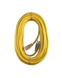 Hoffman Grounded Outdoor Extension Cord, 50ft, Yellow, USW68050