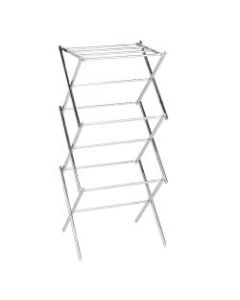 Honey-Can-Do Expandable Drying Rack, 41 1/2inH x 14 1/2inW x 30 1/2inD, Chrome