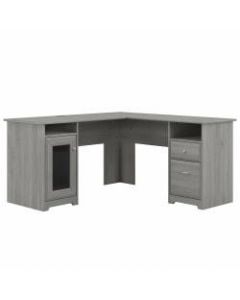 Bush Furniture Cabot 60inW L-Shaped Computer Desk, Modern Gray, Standard Delivery