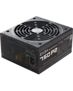 EVGA SuperNOVA 750 P2 Power Supply - Internal - 120 V AC, 230 V AC Input - 3.3 V DC @ 20 A, 5 V DC @ 20 A, 12 V DC @ 62.4 A, -12 V DC @ 2.5 A, 5 V DC @ 500 mA Output - 750 W - 1 +12V Rails - 1 Fan(s)
