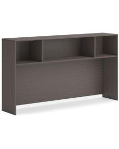HON Mod Desk Collection 72inW Open Hutch, Slate Teak