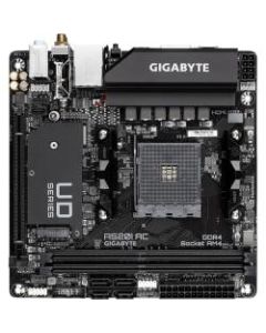 Gigabyte Ultra Durable A520I AC Desktop Motherboard - AMD Chipset - Socket AM4 - Mini ITX - Ryzen 3, Ryzen 5, Ryzen 7, Ryzen 9, Ryzen 3 PRO, Ryzen 5 Pro, Ryzen 7 PRO, Ryzen 9 PRO Processor Supported - 64 GB DDR4 SDRAM Maximum RAM - DIMM, UDIMM
