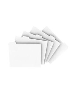 Xerox Revolution Index Tabs, 9in x 11in, White, 250 Sheets Per Pack, Case Of 5 Packs