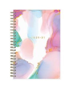 Blue Sky Ashley G Weekly/Monthly Planner, 5in x 8in, Smoke, July 2021 To June 2022, 133682