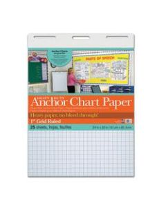 Pacon Heavy-Duty Anchor Chart Paper, 24in x 32in, Grid Ruled, 25 Sheets