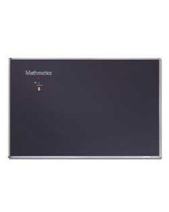 Quartet Education Magnetic Porcelain Chalkboard, 72in x 48in, Black Aluminum Frame