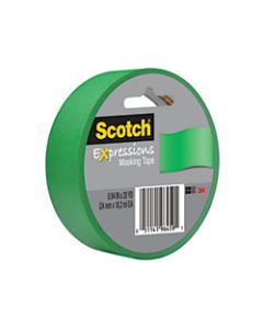 Scotch Expressions Decorative Masking Tape, 1in x 20 Yd., Primary Green