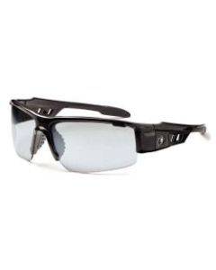 Ergodyne Skullerz Safety Glasses, Dagr, Black Frame, Indoor/Outdoor Lens