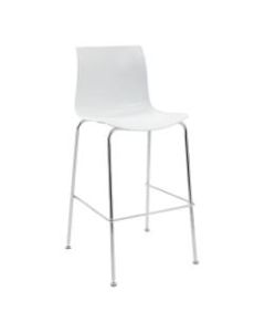 Boss Office Products Stools, White/Chrome, Set Of 4 Stools
