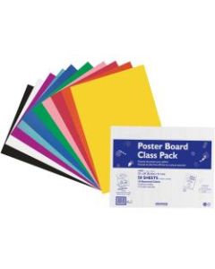 Pacon Peacock 100% Recycled Railroad Board, 22in x 28in, 4-Ply, Assorted, Carton Of 50 Sheets