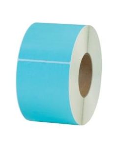 Office Depot Brand Colored Rectangle Thermal Transfer Labels, THL130BE, 4in x 6in, Light Blue, 1,000 Labels Per Roll, Pack Of 4 Rolls