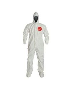 DuPont Tychem SL Coveralls With Hood And Socks, X-Large, White, Pack Of 6