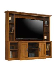 Sauder Harvest Mill Home Theater Credenza For 47in TVs, Abbey Oak