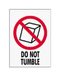 Tape Logic Preprinted International Safe-Handling Labels, IPM311, "Do Not Tumble," 3in x 4in, Red, Pack Of 500
