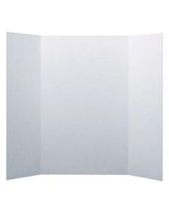 Flipside Corrugated Project Boards, 36in x 48in, White, Box Of 24 Boards