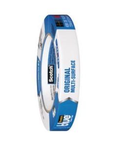 Scotch 2090 Long Mask Weatherable Masking Tape, 3in Core, 0.75in x 60 Yd., Blue, Case Of 12