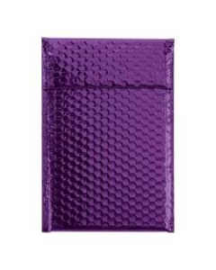Office Depot Brand Glamour Bubble Mailers, 11inH x 7-1/2inW x 3/16inD, Purple, Case Of 72 Mailers